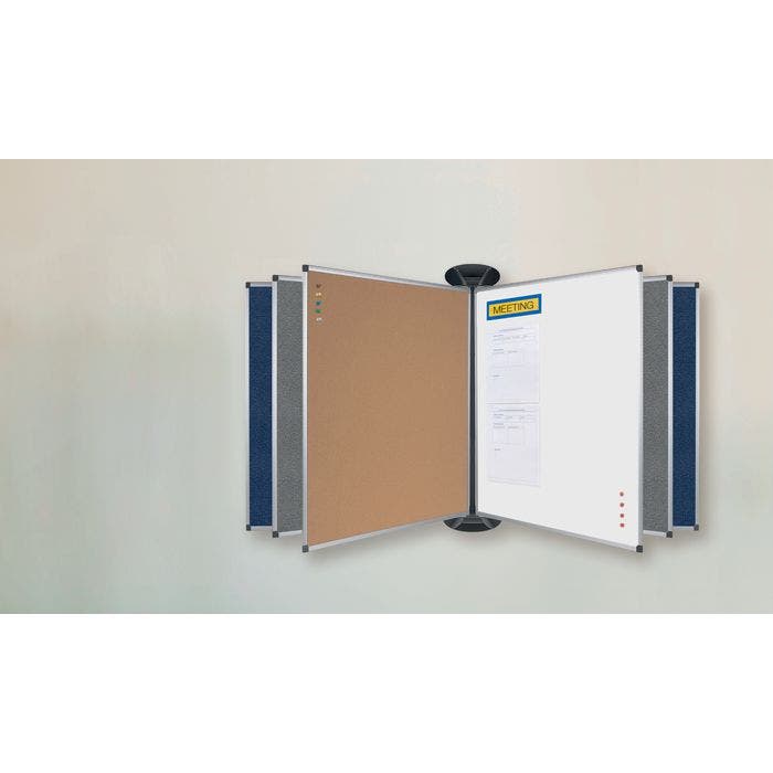 Flipping Board System - 900 x 600mm pocelain / enamel whiteboard