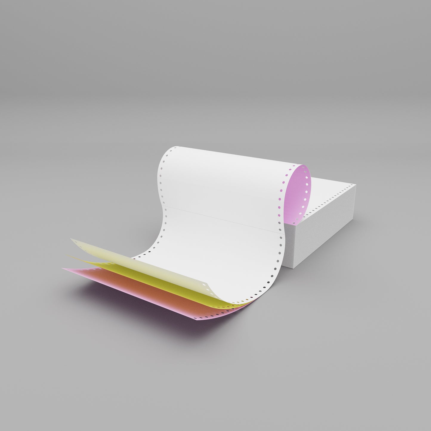 Plain Listing Paper (A4) 3 Ply White/Yellow/Purple