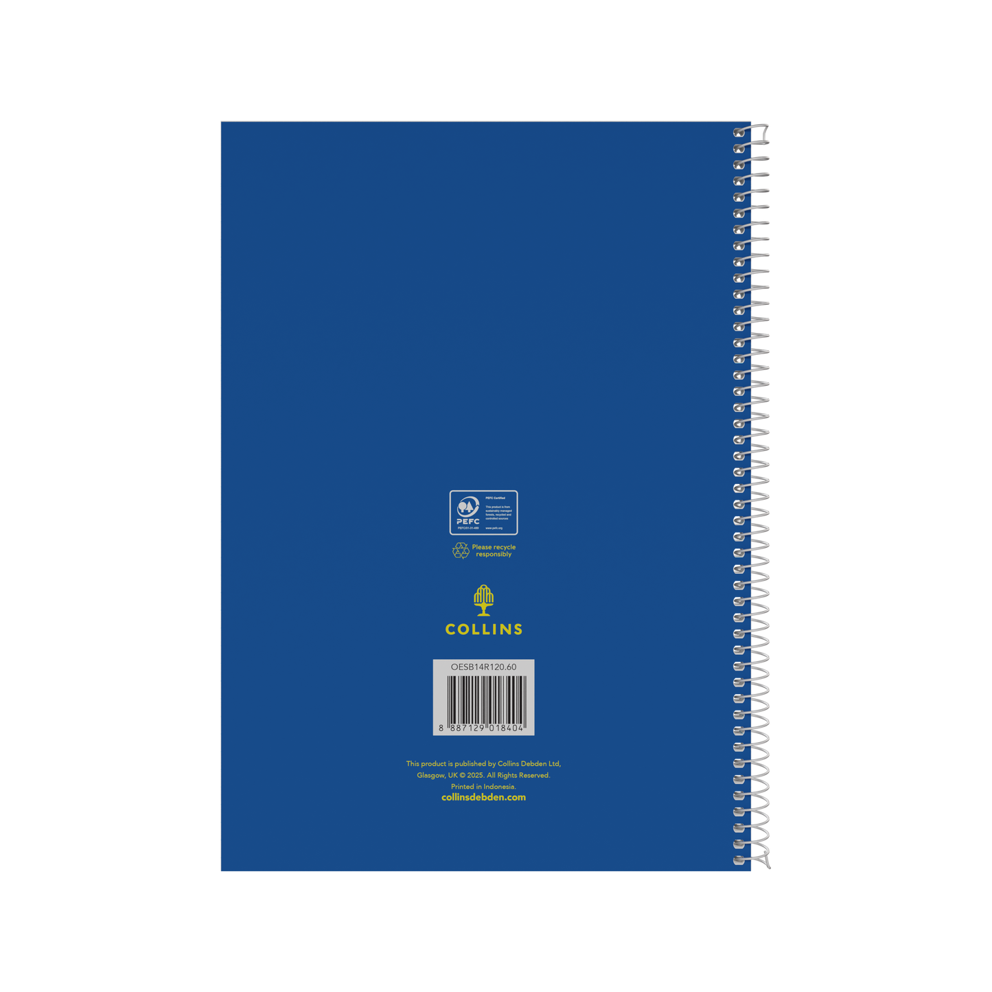 Collins A4 Spiral Bound Notebook – 120 Pages (Pack of 10) Blue
