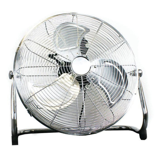 18" High Velocity Adjustable Floor Fan - 3 speed - chrome