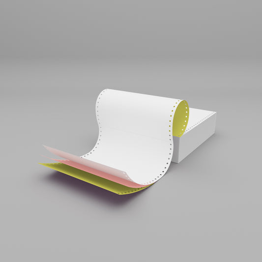 Plain Listing Paper (11x9.5'') 3 Parts White/Pink/Yellow
