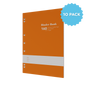 Lined Binder Refill Pad A4 Ring Binder | Ruled Layout / 160 Pages (Packs of 10) 8mm / 70 GSM - Collins Debden School Essentials