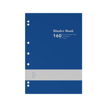 Collins A4 Ring Binder Refill Pad – 160 Pages (Pack of 5) Blue