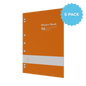 Lined Binder Refill Pad A4 Ring Binder | Ruled Layout / 96 Pages (Packs of 5) 8mm / 70 GSM - Collins Debden School Essentials