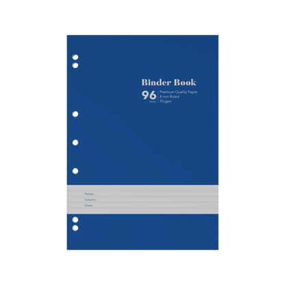 Collins A4 Ring Binder Refill Pad – 96 Pages (Pack of 5) Blue