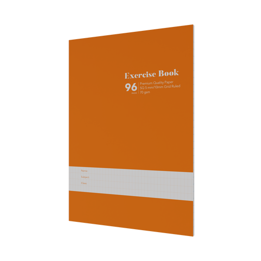 Collins A4 Grid Exercise Book – 96 Pages (Pack of 10) Orange