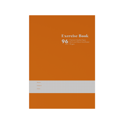Collins A4 Grid Exercise Book – 96 Pages (Pack of 10) Orange