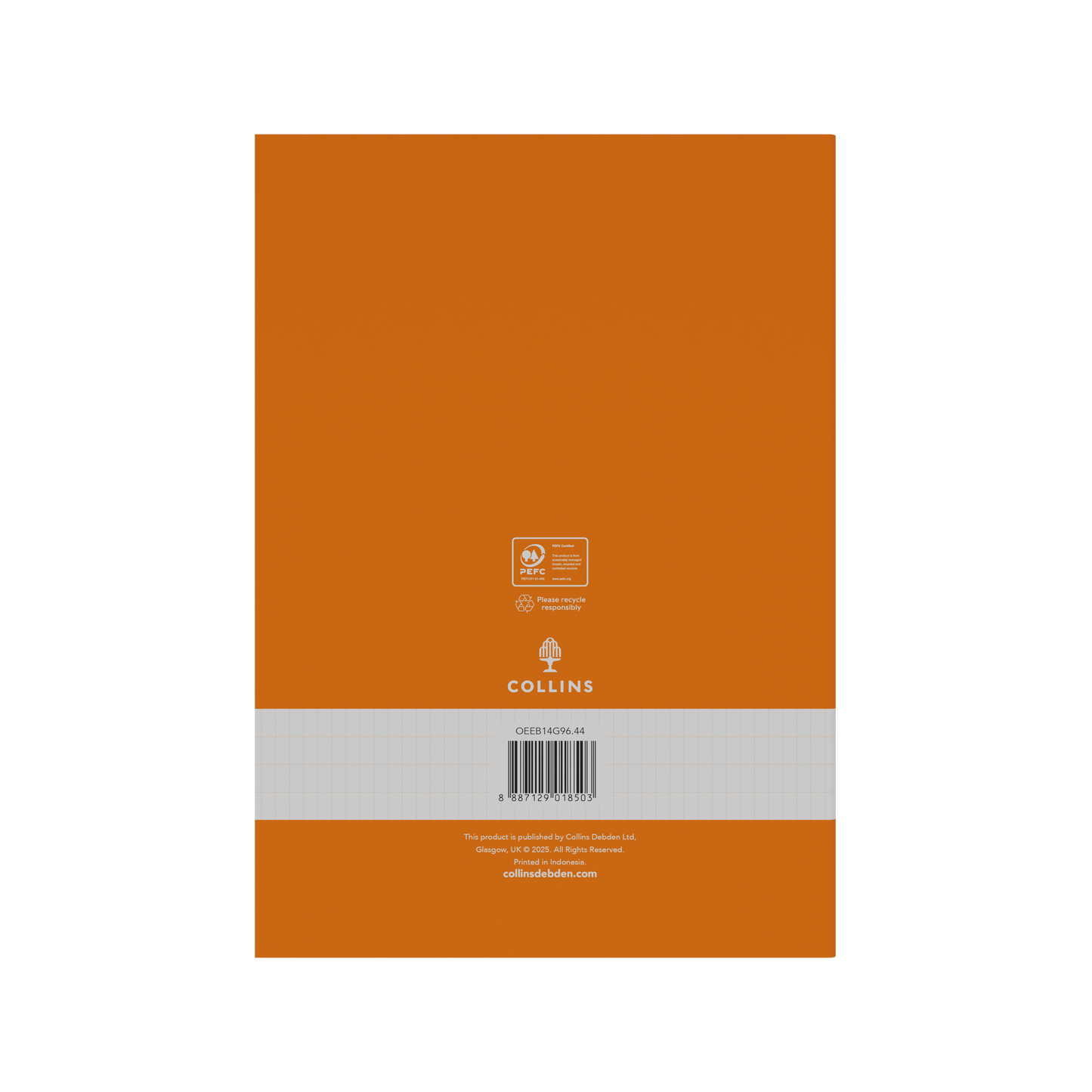 Collins A4 Grid Exercise Book – 96 Pages (Pack of 10) Orange