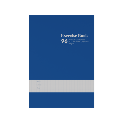 Collins A4 Grid Exercise Book – 96 Pages (Pack of 10) Blue