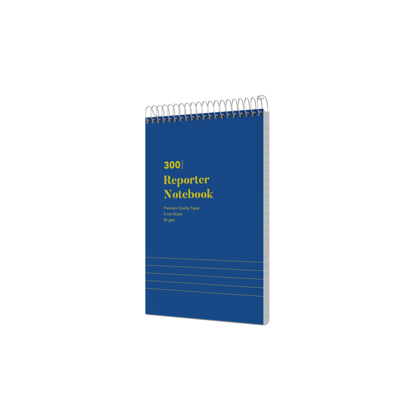 Collins Office Essentials Reporters Ruled Notebook - Pack of 10, 300 Pages, Blue (200x127mm)