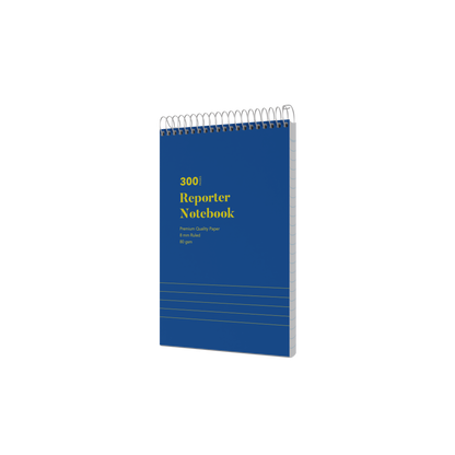 Collins Office Essentials Reporters Ruled Notebook - Pack of 10, 300 Pages, Blue (200x127mm)