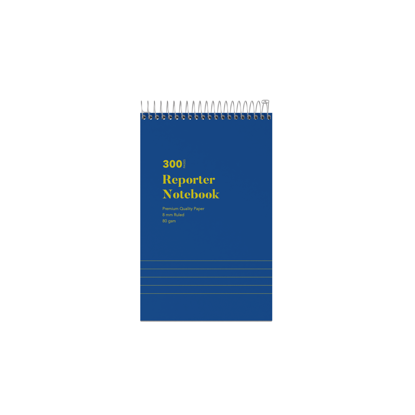 Collins Office Essentials Reporters Ruled Notebook - Pack of 10, 300 Pages, Blue (200x127mm)