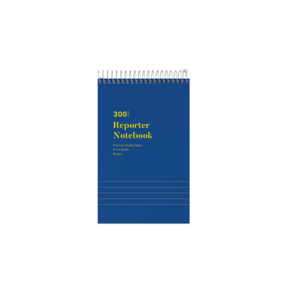 Collins Office Essentials Reporters Ruled Notebook - Pack of 10, 300 Pages, Blue (200x127mm)