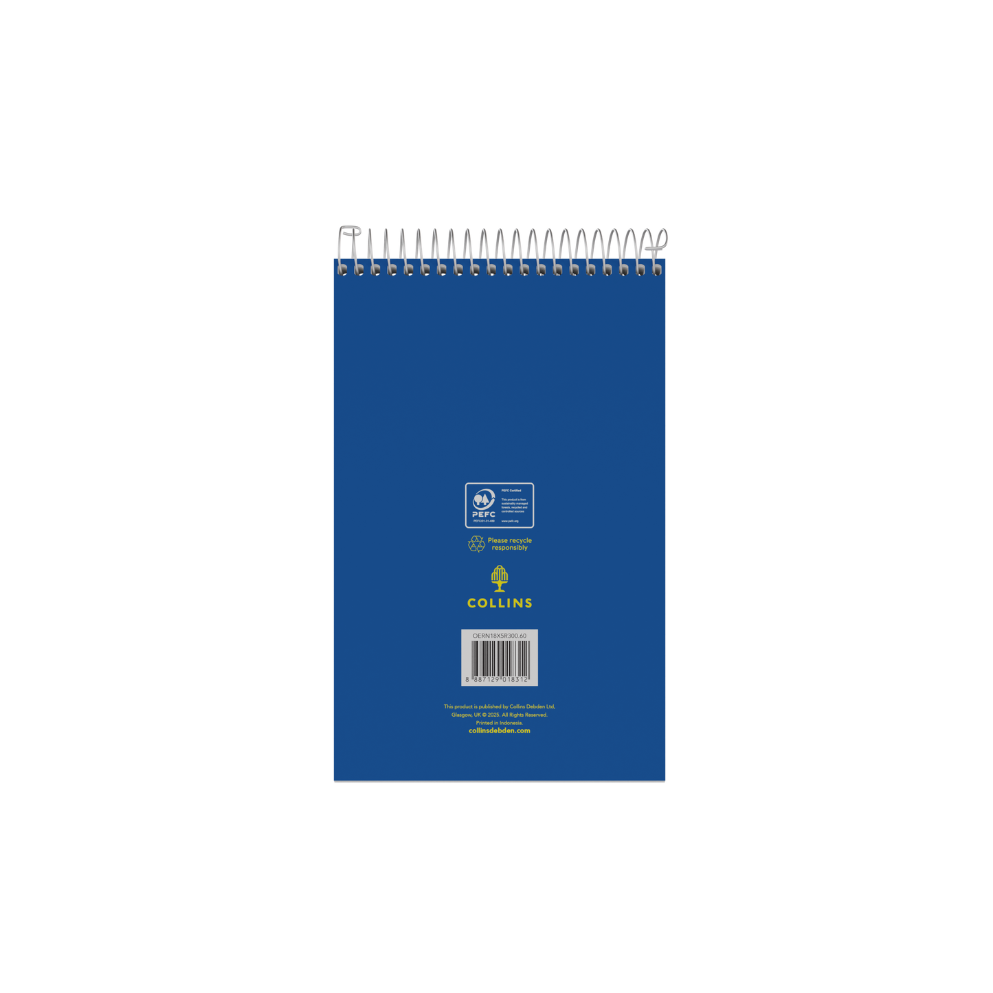 Collins Office Essentials Reporters Ruled Notebook - Pack of 10, 300 Pages, Blue (200x127mm)