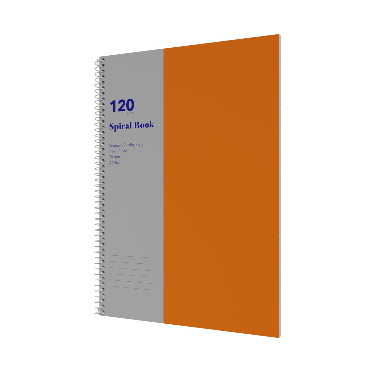 Collins A4 Spiral Bound Notebook – 120 Pages (Pack of 10) Orange