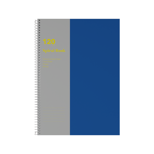 Collins A4 Spiral Bound Notebook – 120 Pages (Pack of 10) Blue