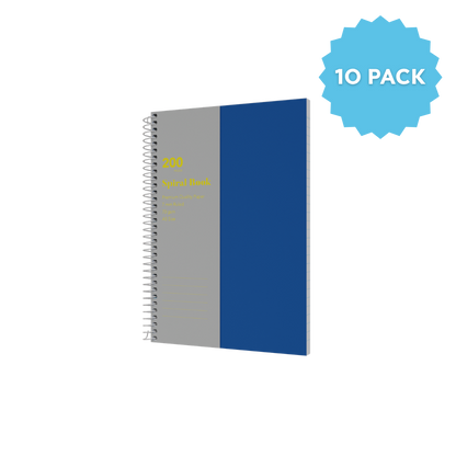 Lined Notebook A5 Spiral Bound | Ruled Layout / 200 Pages (Packs of 10) 7mm / 70 GSM - Collins Debden School Essentials
