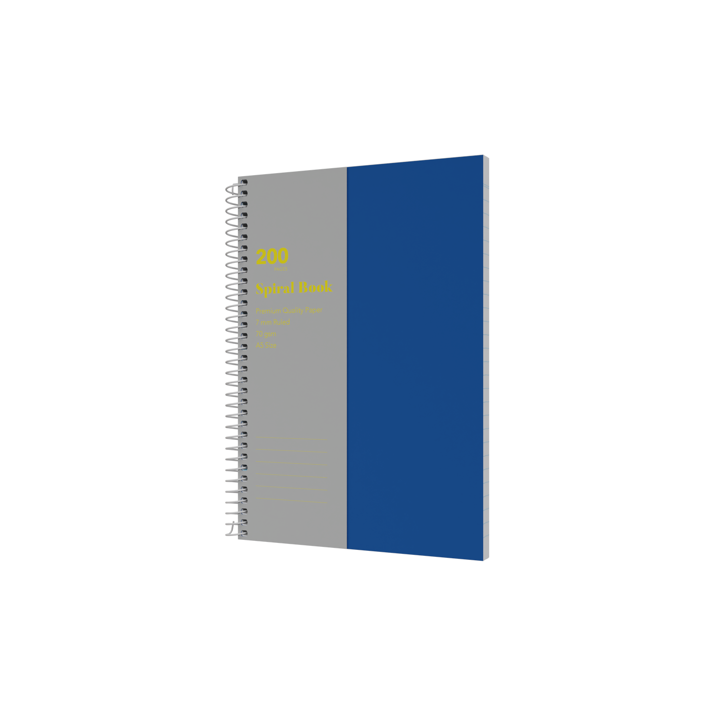 Collins A5 Spiral Bound Notebook – 200 Pages (Pack of 5) Blue