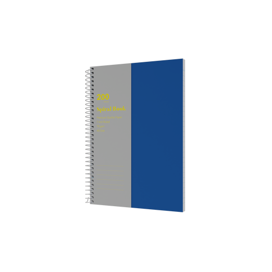 Collins A5 Spiral Bound Notebook – 200 Pages (Pack of 5) Blue