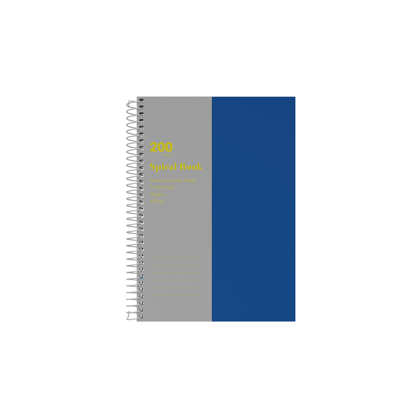 Collins A5 Spiral Bound Notebook – 200 Pages (Pack of 5) Blue